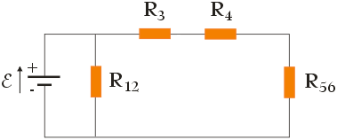 układ oporników - uproszczenie obwodu - rysunek schematyczny - szeregowe i równoległe łączenie rezystorów - zadanie nr 4
